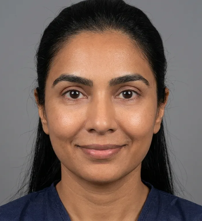 Unterlid Frau nachher