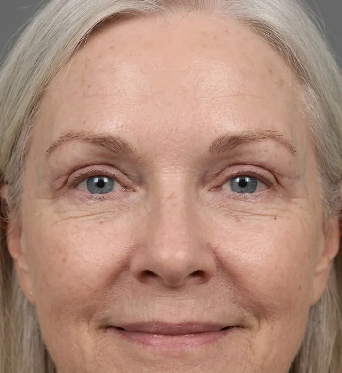 Augenlidstraffung mit Brauenlift nachher